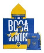 Toalla Poncho Infantil Argentina River Boca Mochila 70x140cm - Imagen 15