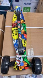 Monopatín Plegable Ruedas 3 Con Luz Infantil Niños Freno - Imagen 16