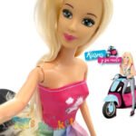 Muñeca Poppi Kiara Con Moto Accesorios 28cm Articulada - Imagen 9