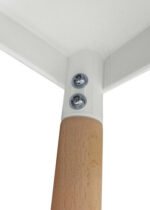Silla Plastica Apilable Nordica Reforzada Patas Madera B&m - Imagen 5