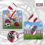 Toalla Poncho Infantil Futbol River Boca Mochila Babymovil - Imagen 17