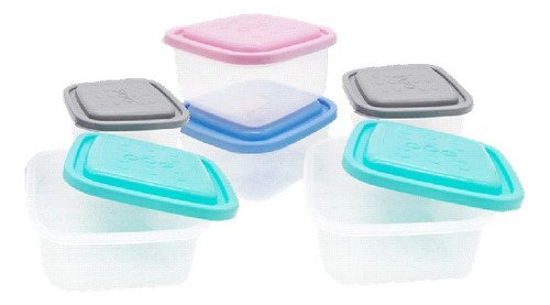 Combo/set 6 Herméticos De 1 Litros / Poo Taper - Tdp