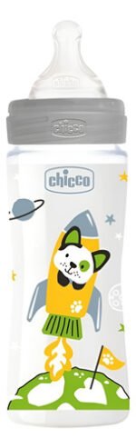 Mamadera Bebe Chicco  Wellbeing 330ml De Flujo Rapido - Imagen 4