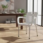 Silla Syrah Con Apoyabrazos Patas De Aluminio Reforzada