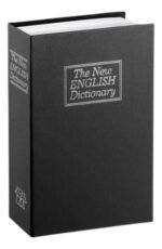 Caja Fuerte Simulando Libro Cofre Portavalores 240x155x55 Mm - Negro