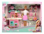 Muñeca Tiny Cheff 30 Cm Con Accesorios Articulada