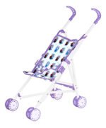 Cochecito Muñeca Frozen Zaki 53485 Tela 49cm 4 Ruedas Plegable