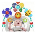 Cunero Huanger Didactico Soporte Universal Sonajero Colgante Multicolor Único - Imagen 8