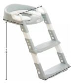Escalera Reductor Adaptador De Inodoro Love 568 Para Niños Color Gris Lisa - Imagen 3