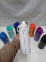 Botella Térmica Deportiva De Acero Inoxidable 600ml