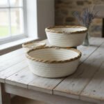 Set X3 Canasta Decoracion Organizador Multiuso Fibra Natural - Imagen 3