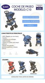 Cochecitos Bebes De Paseo C10 Kiddy Ultraliviano Babymovil - Imagen 15