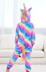 Pijama Nena Abrigado Enterito Disfraz Unicornio Suave - Imagen 9