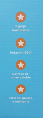 Espejo Para Auto Priori Grande Ac6704 Babymovil - Imagen 2