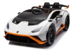 Auto Lamborghini A Batería Ar-2 12.v 2 Asientos Color Blanco