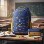 Set Combo Mochila Reforzada + Cartuchera Escolar Boca Junior Azul Boca - Imagen 2020