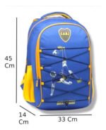 Set Combo Mochila Reforzada + Cartuchera Escolar Boca Junior Azul Boca - Imagen 7160