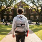 Combo Set Mochila Reforzada + Cartuchera Escolar River Plate Gris River - Imagen 1161