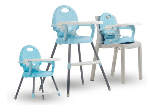 Mega Baby Doha Silla Bebé 3 En 1 Convertible Booster Silla Convertible Color Celeste