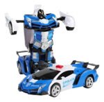 Juguete Radio Control Remoto Auto Transformers Master Sale Color Policía Azul