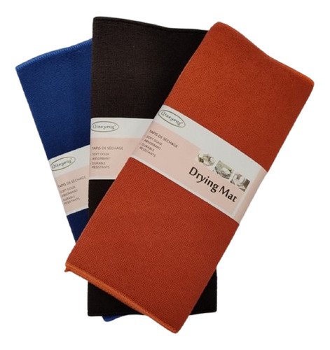 D_672125-MLA106054488746_022026-O-682 Paño Absorbente Secaplatos Escurridor 37x50cm Color Azul - Imagen 1