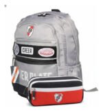 Combo Set Mochila Reforzada + Cartuchera Escolar River Plate Gris River - Imagen 402