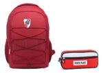 Set Combo Mochila Reforzada + Cartuchera Escolar River Plate Gris River - Imagen 1887