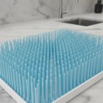 Escurridor Seca Platos Pasto Grande Cocina Bandeja 35x23 Cm  Celeste - Imagen 8