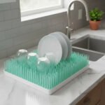 Escurridor Seca Platos Pasto Grande Cocina Bandeja 35x23 Cm Aqua - Imagen 14