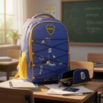 Set Combo Mochila Reforzada + Cartuchera Escolar Boca Junior Azul Boca - Imagen 1952