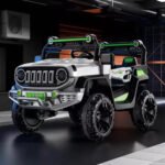 Auto Jeep A Bateria Musica Luz 12v Zaki Babymovil Color Gris - Imagen 602