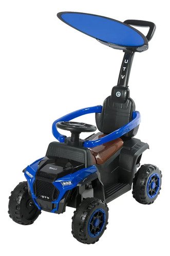 Coche De Empuje Mega Baby Push Car Techo Azul