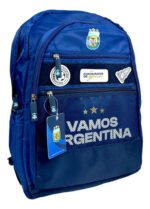 Combo Set Mochila Reforzada Cartuchera Escolar Afa Argentina Azul Afa - Imagen 3125