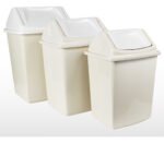 Cesto Tacho De Residuos 18 Litros Basura Tapa Vaiven Blanco - Imagen 290