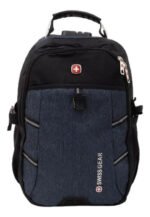 Mochila Antirrobo Con Candado Porta Notebook Reforzada Color Azul Diseño De La Tela Liso