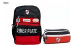 Combo Set Mochila Reforzada + Cartuchera Escolar River Plate Gris River - Imagen 1731