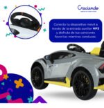 Auto Lamborghini A Batería Ar-2 12.v 2 Asientos Color Gris - Imagen 2032