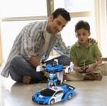 Juguete Radio Control Remoto Auto Transformers Master Sale Color Policía Azul - Imagen 454