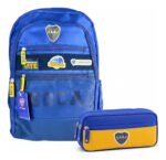 Combo Set Mochila Reforzada + Cartuchera Escolar Boca Junior Azul Boca Junior - Imagen 272