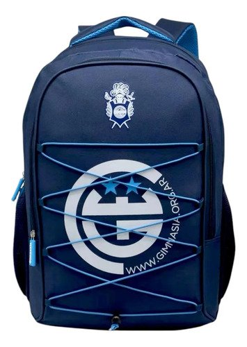 Mochila Escolar Deportiva Estudiantes Y Gimnasia De La Plata Azul Gimnasia