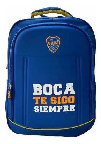 Mochila Rigida Porta Notebook Urbana Escolar Boca Juniors Azul Boca