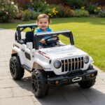 Auto Jeep A Bateria Musica Luz 12v Zaki Babymovil Color Blanco