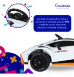 Auto Lamborghini A Batería Ar-2 12.v 2 Asientos Color Blanco - Imagen 2465